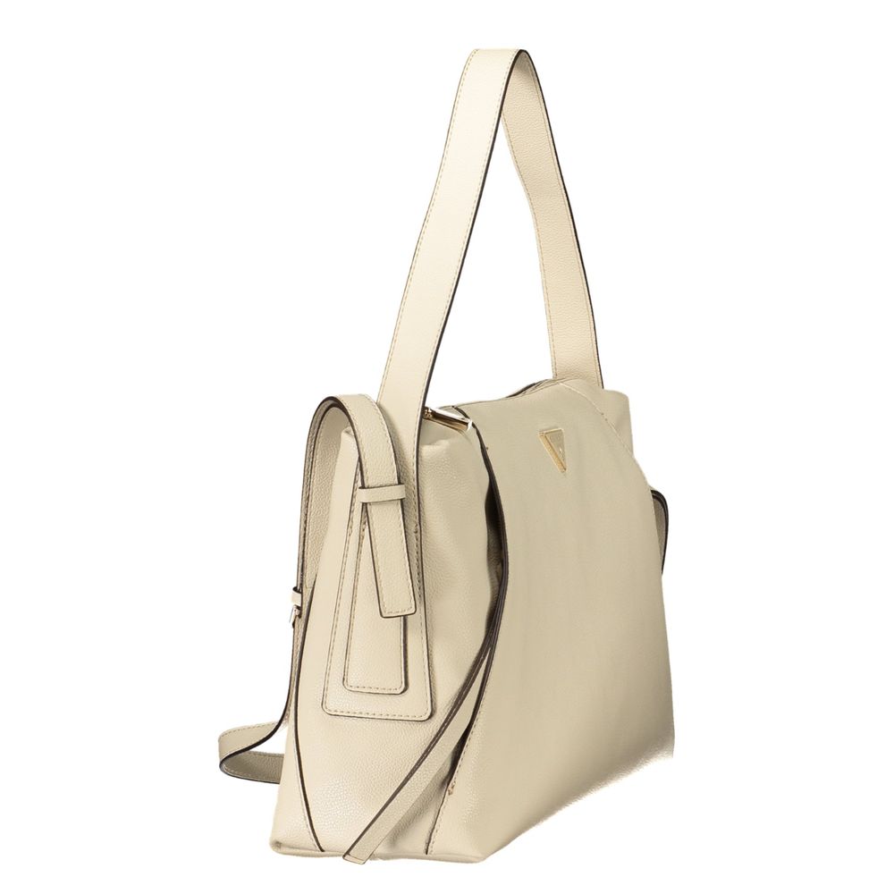 Guess Jeans Beige Polyurethane Damen Handtasche