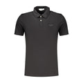 Guess Jeans Schwarzes Baumwoll-Poloshirt für Herren
