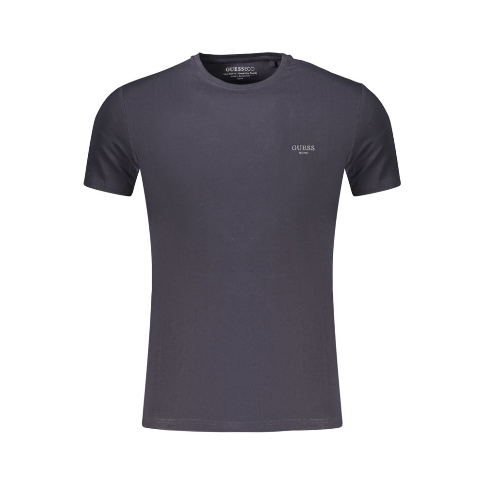 Guess Jeans Blaues Baumwoll-T-Shirt für Herren