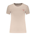 Guess Jeans Pinkes Baumwoll-T-Shirt für Damen