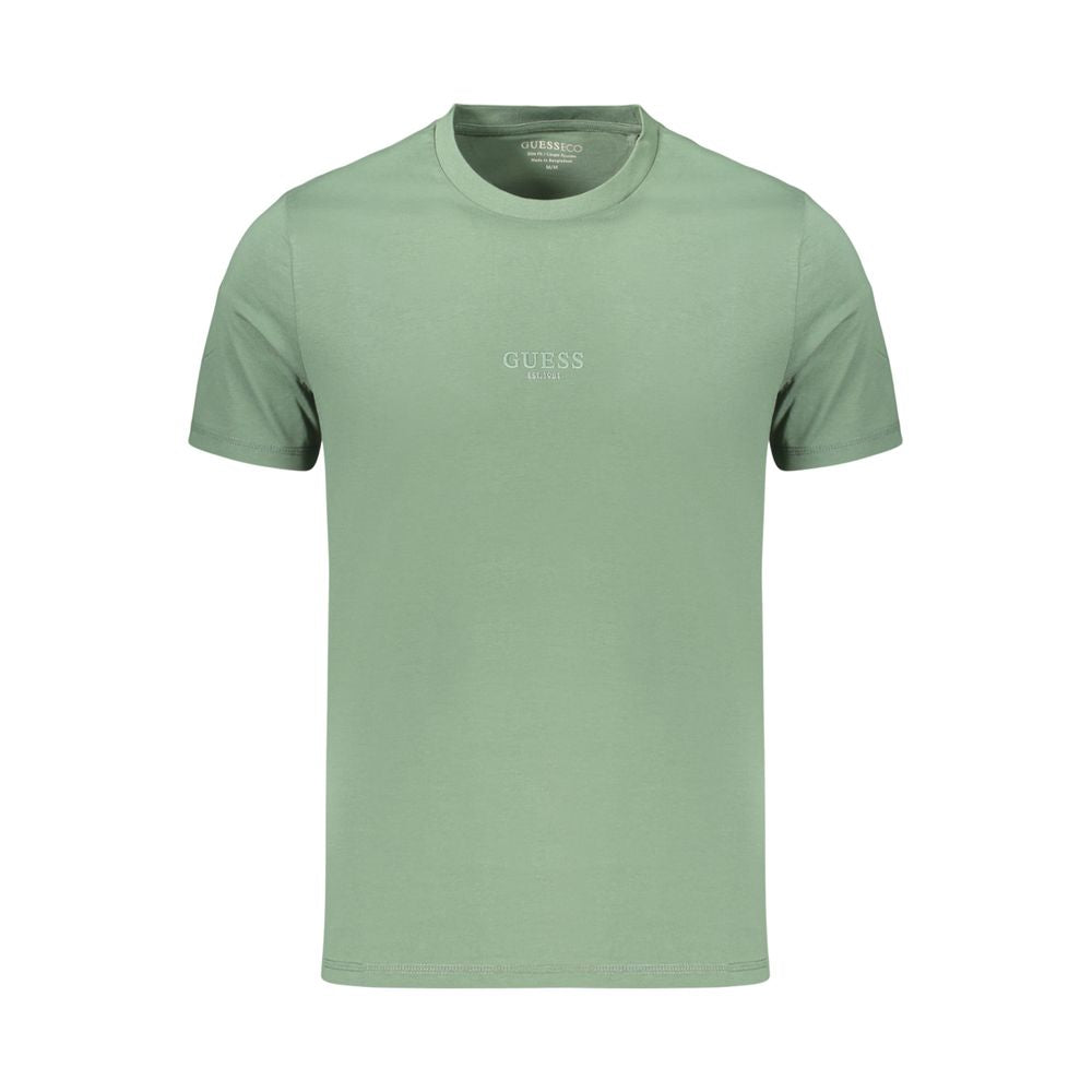 Guess Jeans Grünes Baumwoll-T-Shirt für Herren
