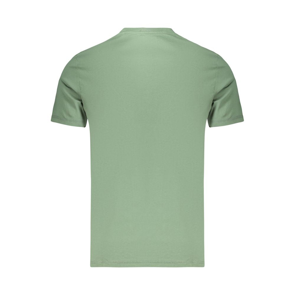 Guess Jeans Grünes Baumwoll-T-Shirt für Herren
