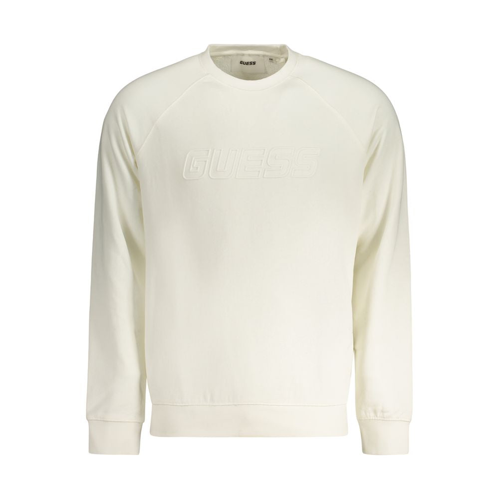 Guess Jeans Weißes Herren-Sweatshirt aus Baumwolle