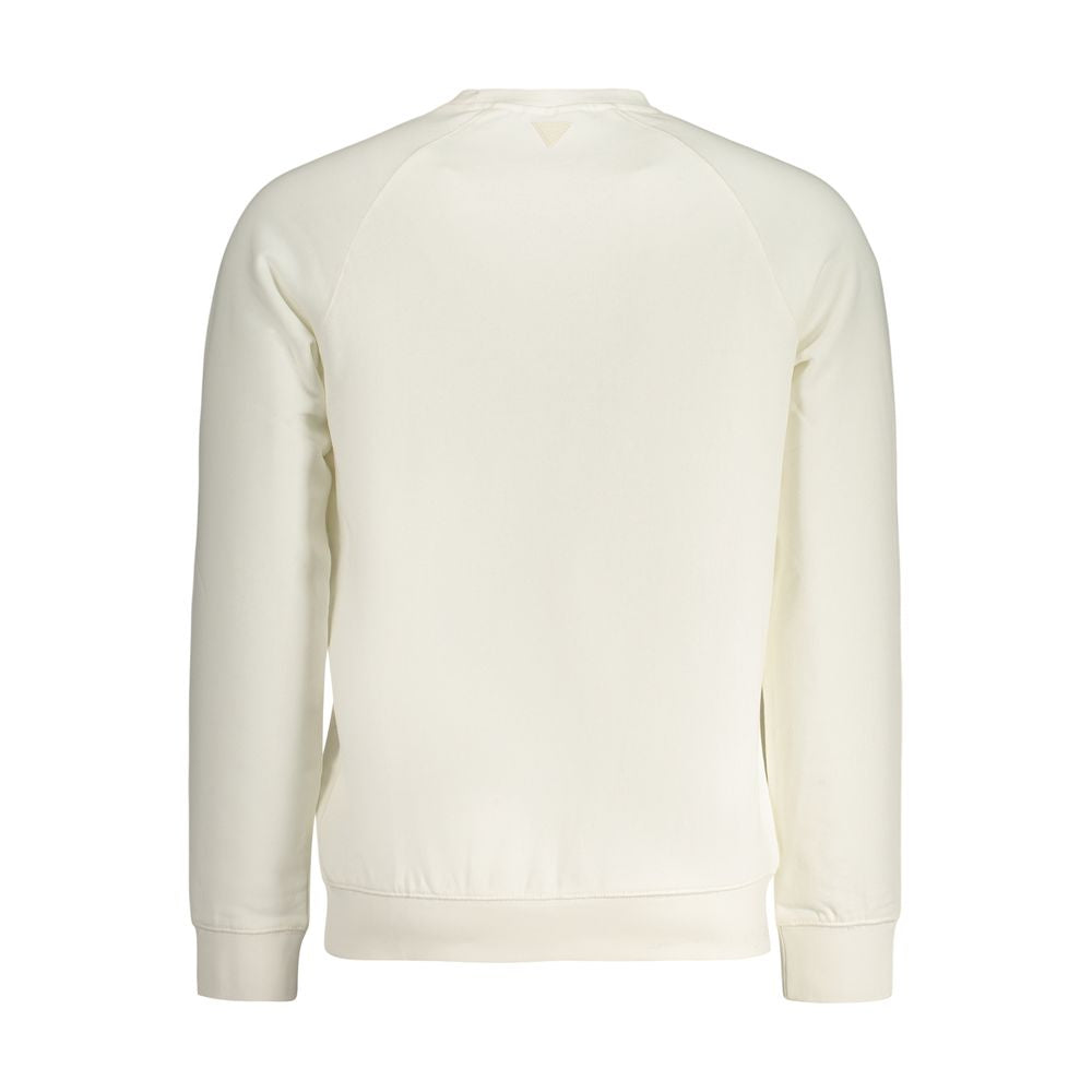 Guess Jeans Weißes Herren-Sweatshirt aus Baumwolle