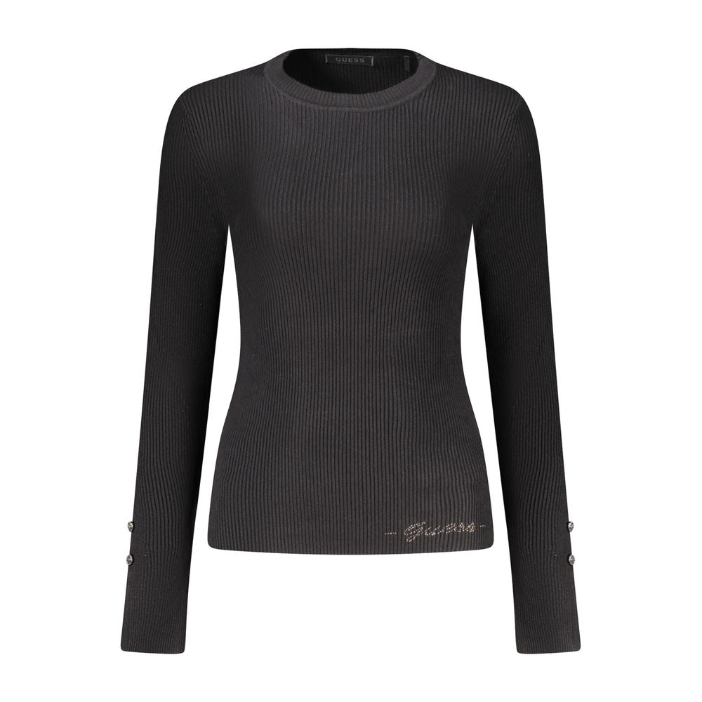 Guess Jeans Schwarzer Damenpullover aus Viskose