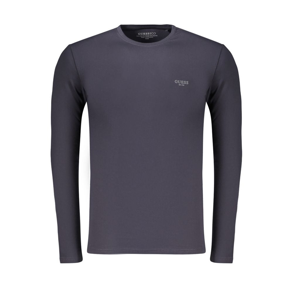 Guess Jeans Blaues Baumwoll-T-Shirt für Herren