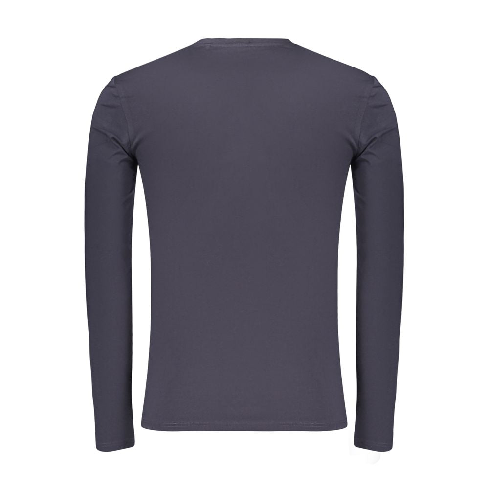 Guess Jeans Blaues Baumwoll-T-Shirt für Herren