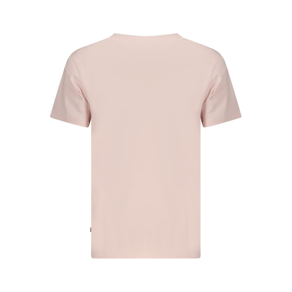 Guess Jeans Rosa Baumwoll-T-Shirt für Damen