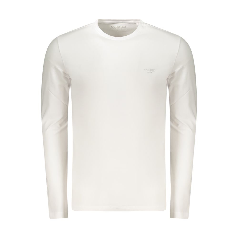 Guess Jeans Weißes Herren-T-Shirt aus Baumwolle