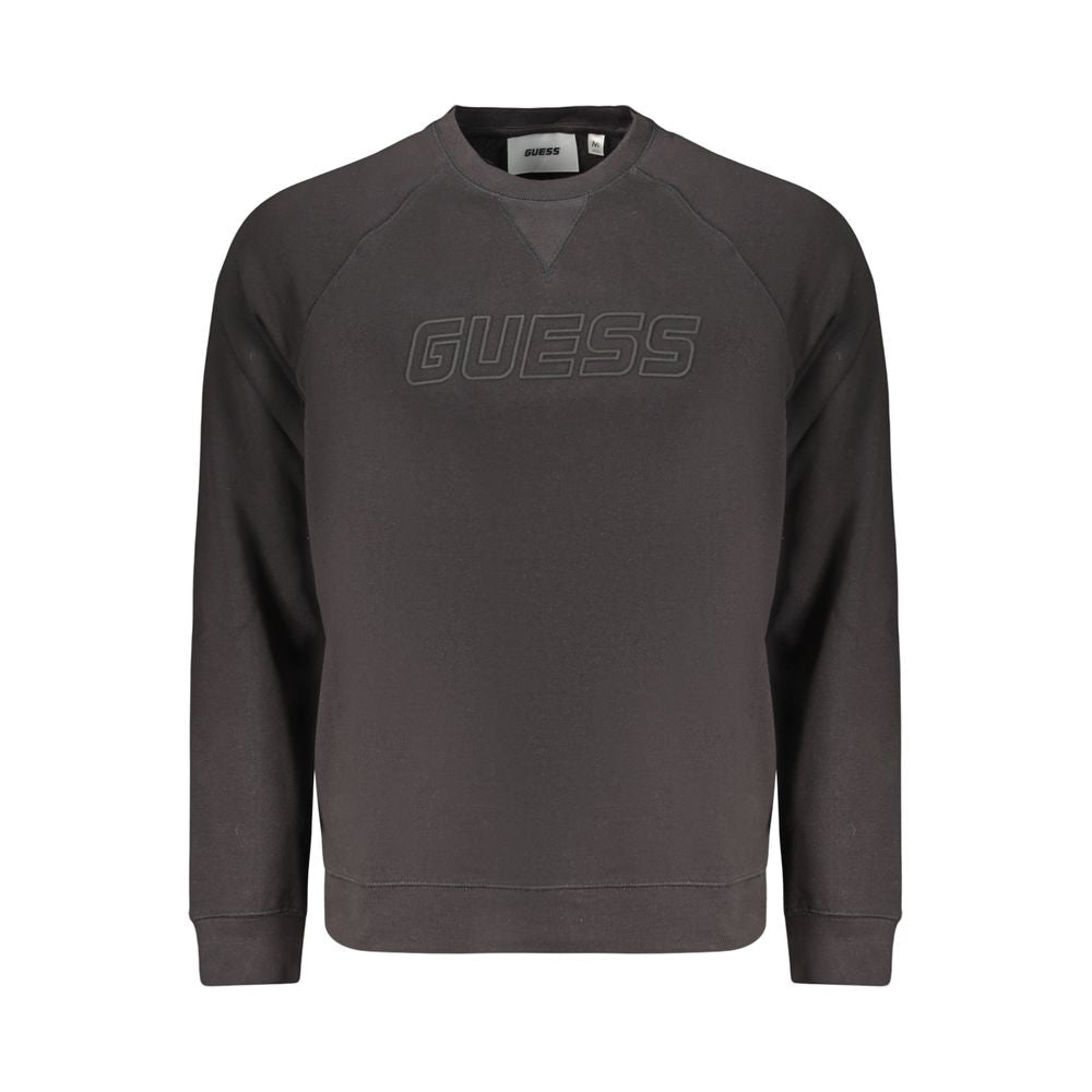 Guess Jeans Schwarzer Baumwoll-Sweatshirt