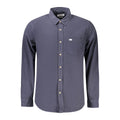 Guess Jeans Herrenhemd aus blauer Baumwolle