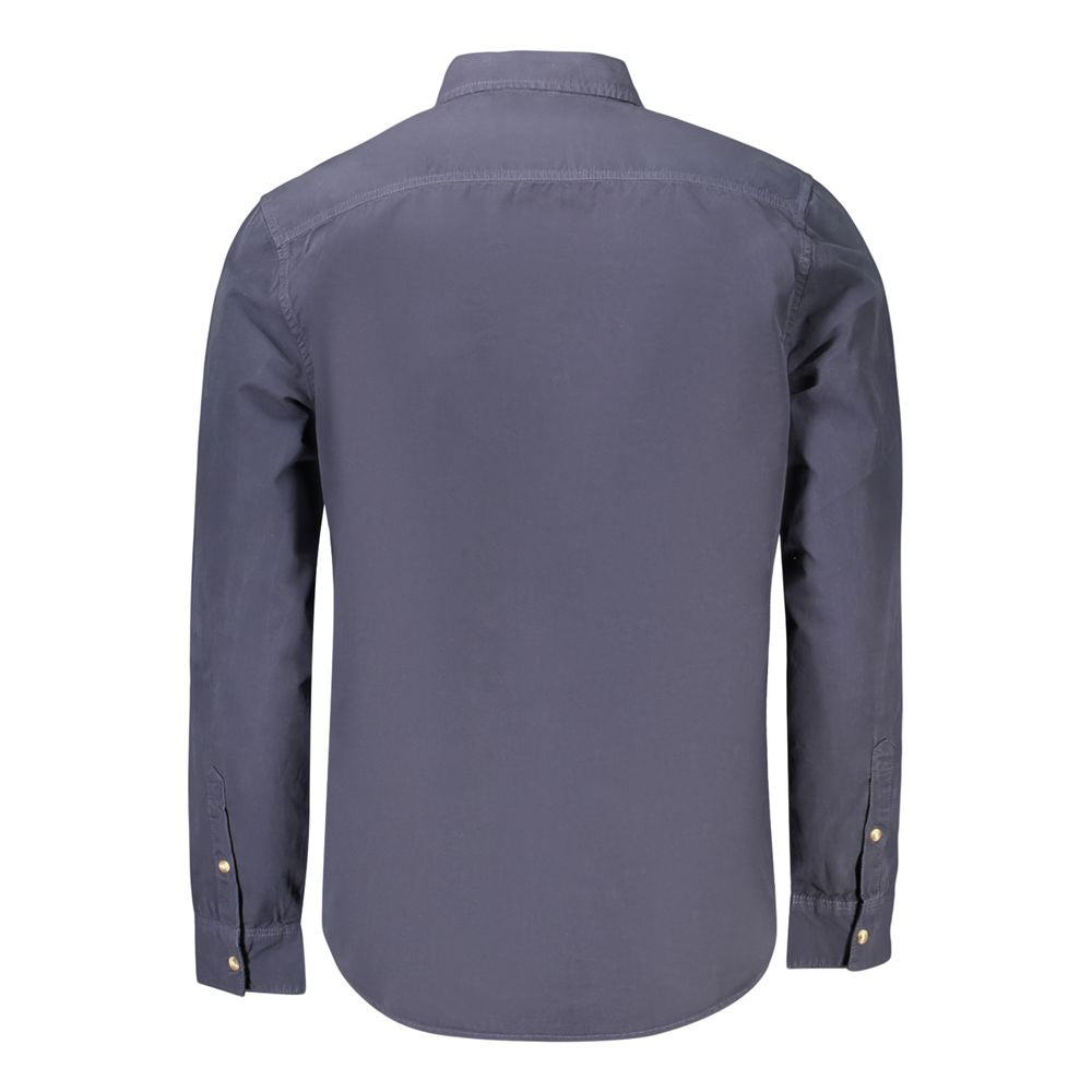 Guess Jeans Herrenhemd aus blauer Baumwolle