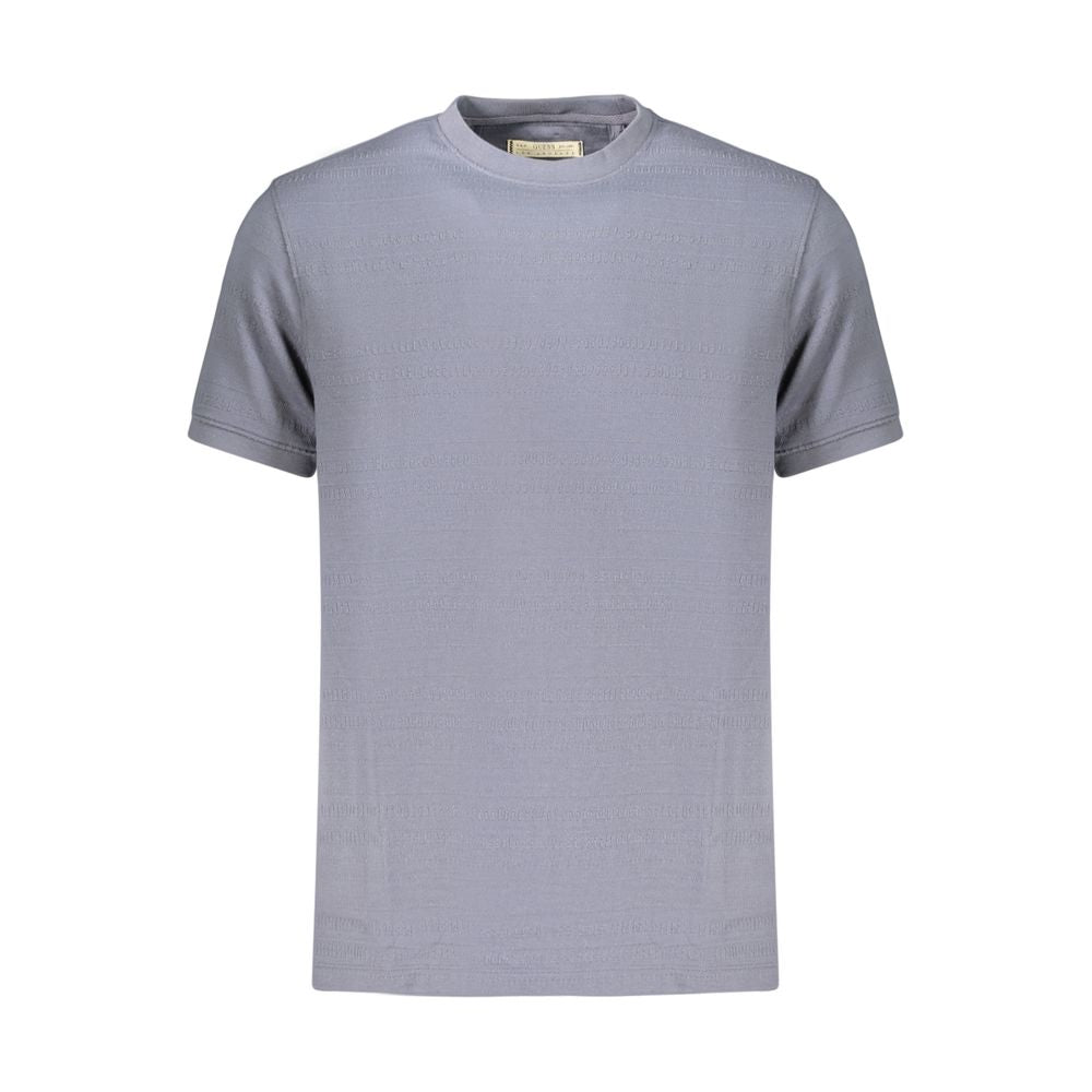 Guess Jeans Blaues Baumwoll-T-Shirt für Herren