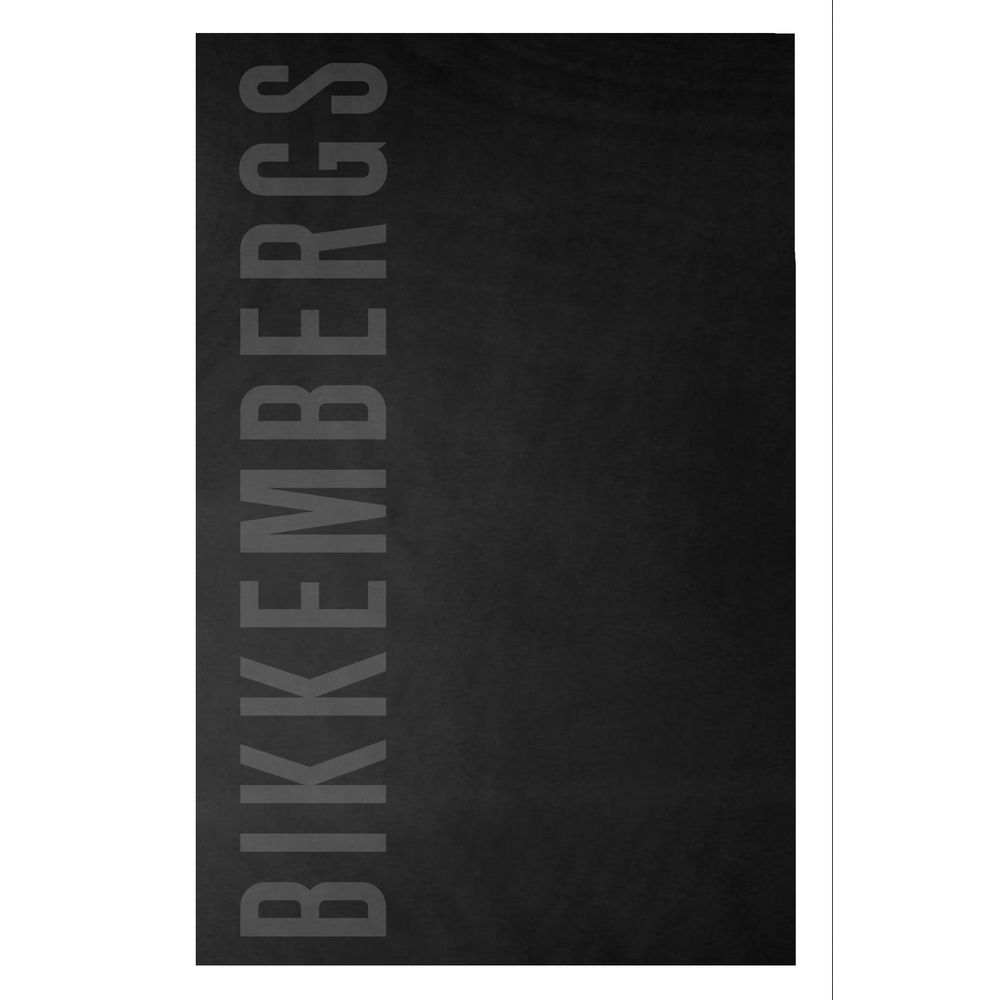 Bikkembergs Schwarzes Baumwoll-Herrenhandtuch