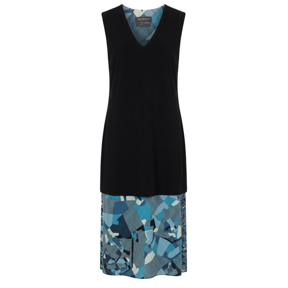 Trussardi Blaues Seidenkleid für Damen