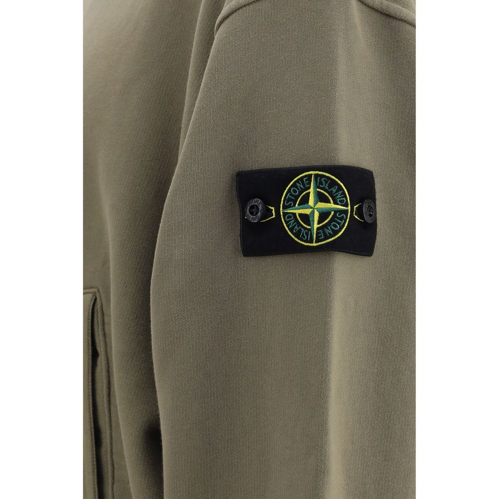 Stone Island Zweifarbiger Baumwollpullover