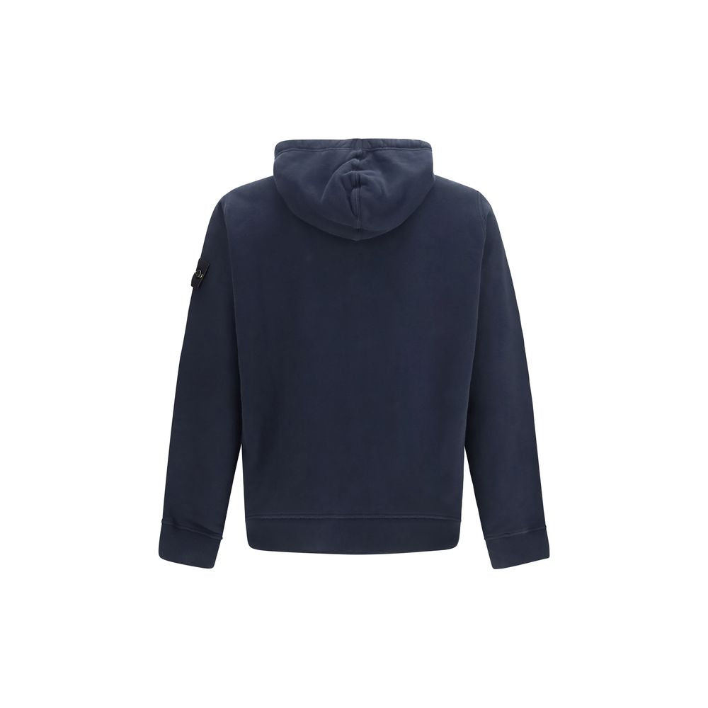 Stone Island Blauer Baumwoll-Sweatshirt
