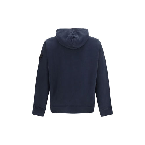 Stone Island Blauer Baumwoll-Sweatshirt