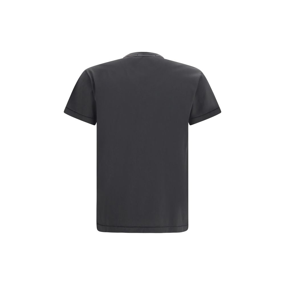 Stone Island Graues Baumwoll-T-Shirt
