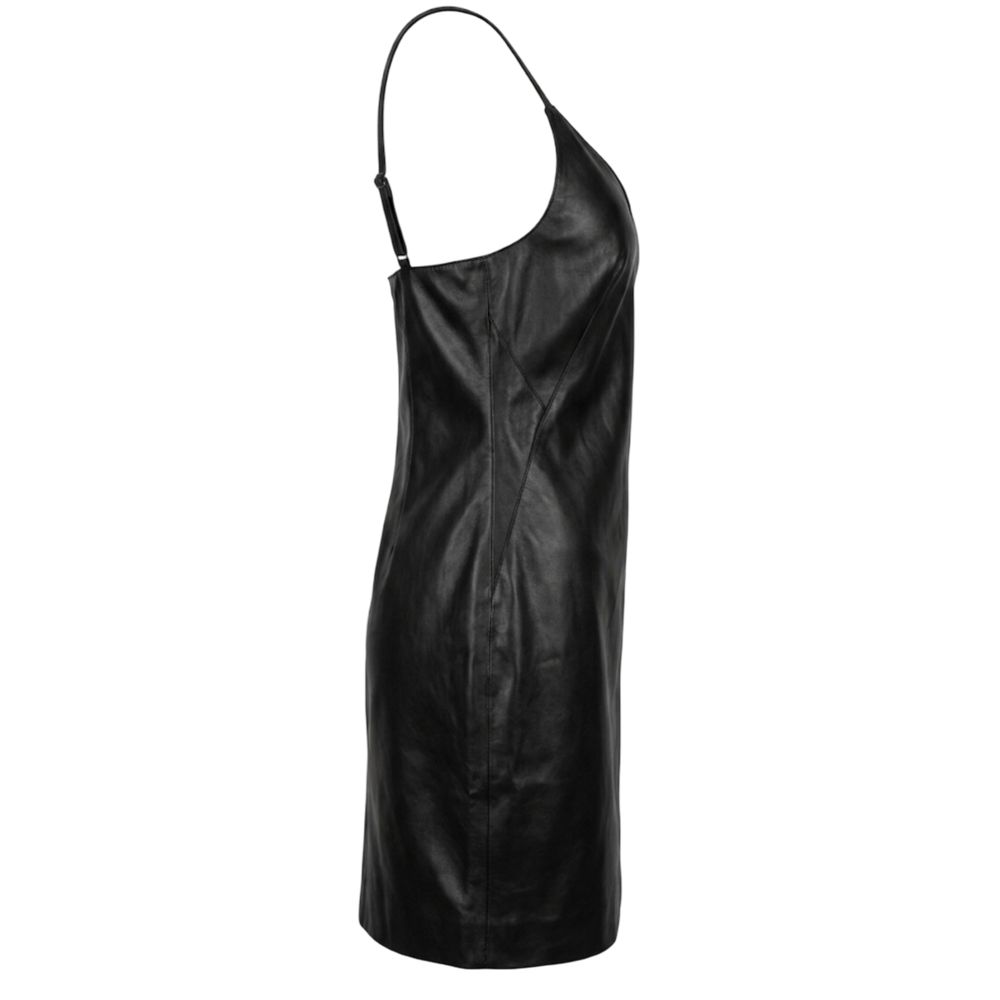 Trussardi Jeans Schwarzes Freizeitkleid aus Polyester
