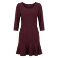 Trussardi Jeans Rotes Viskose-Kleid