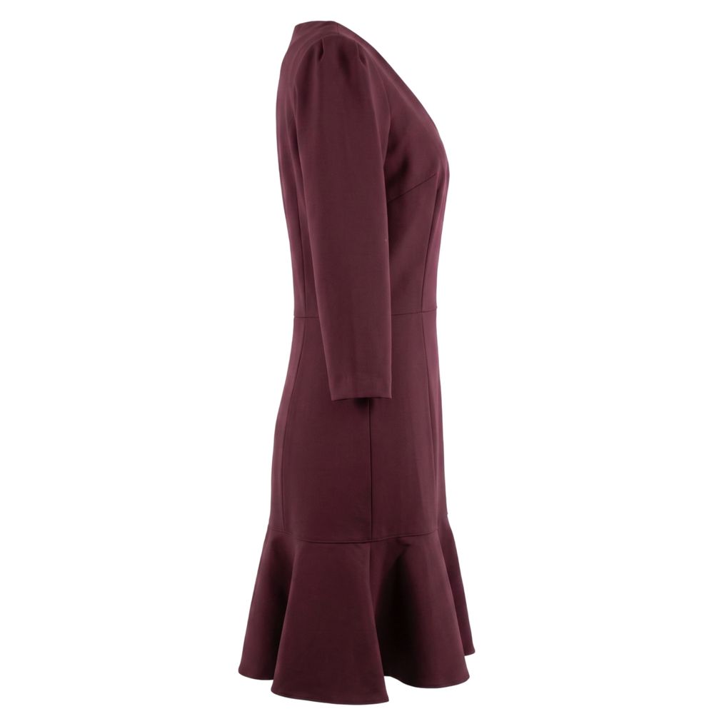 Trussardi Jeans Rotes Viskose-Kleid