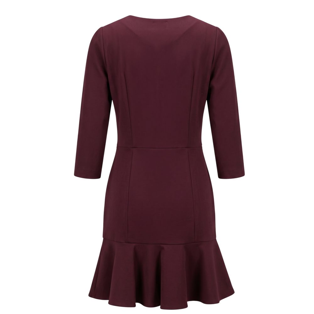 Trussardi Jeans Rotes Viskose-Kleid
