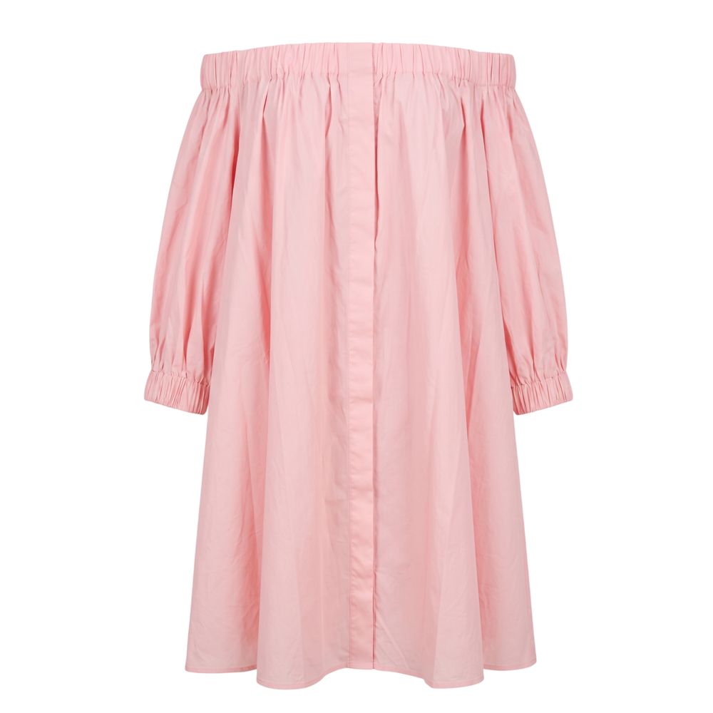 Trussardi Jeans Rosa Baumwollkleid