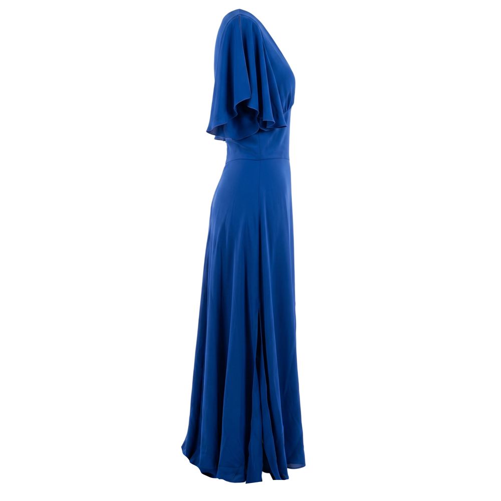 Trussardi Jeans Blaues Damenkleid aus Polyester