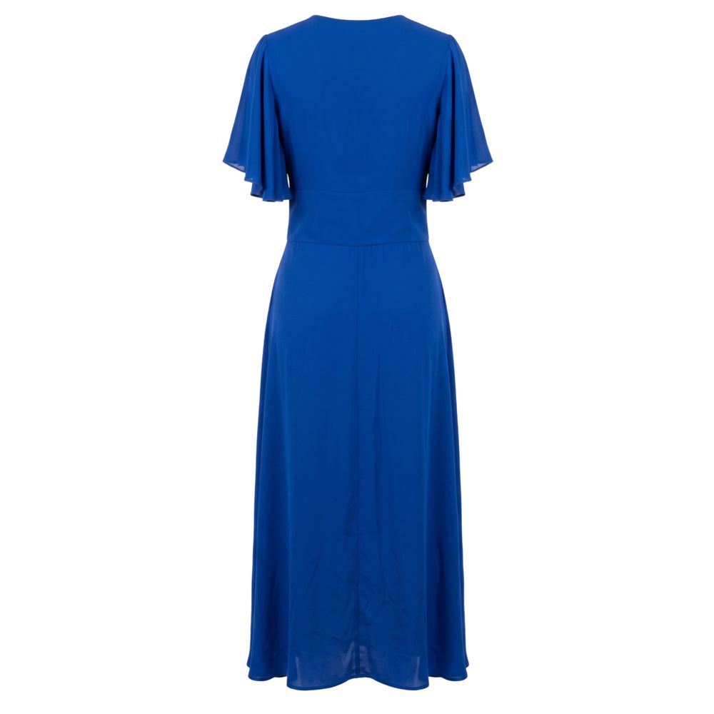 Trussardi Jeans Blaues Damenkleid aus Polyester