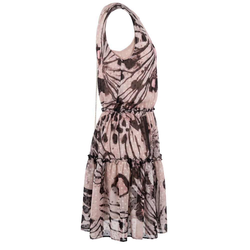Trussardi Jeans Pink Polyester Damenkleid