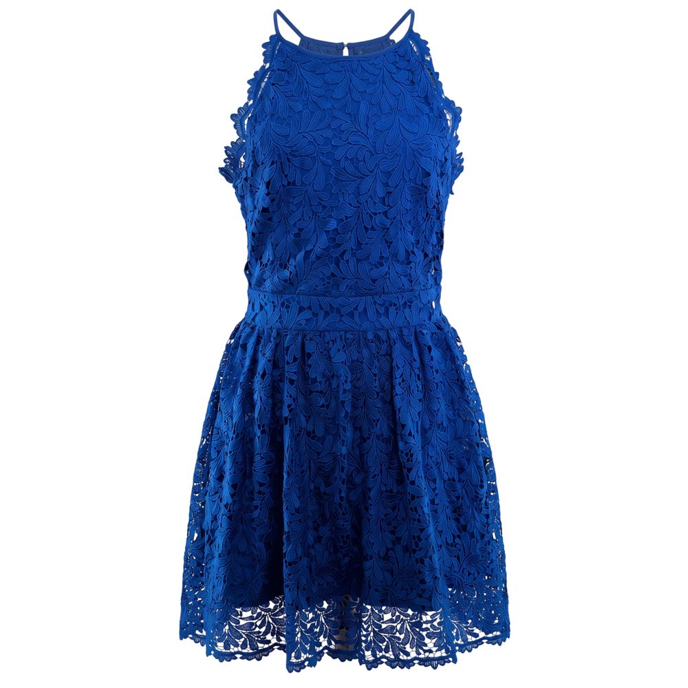 Trussardi Jeans Damenkleid aus blauem Polyester