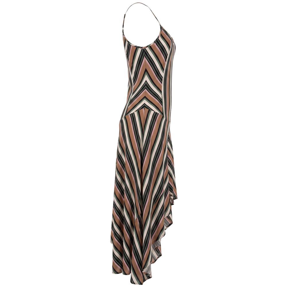 Trussardi Jeans Braunes Viskose-Kleid für Damen