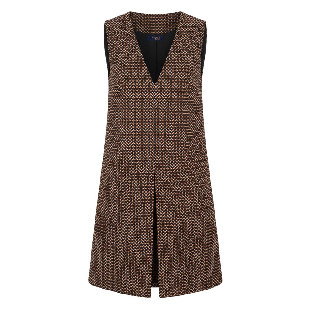 Trussardi Jeans Beiges Freizeitkleid aus Polyester
