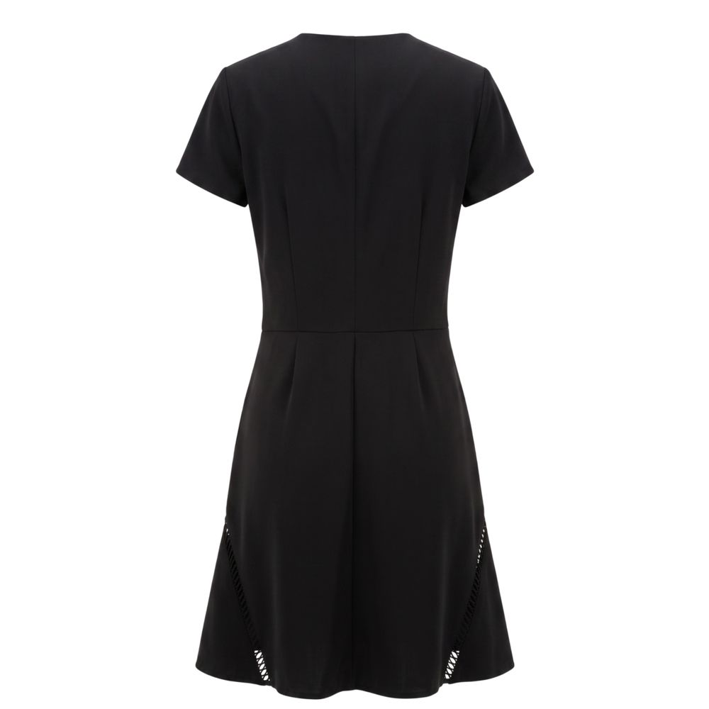 Trussardi Jeans Schwarzes Polyesterkleid