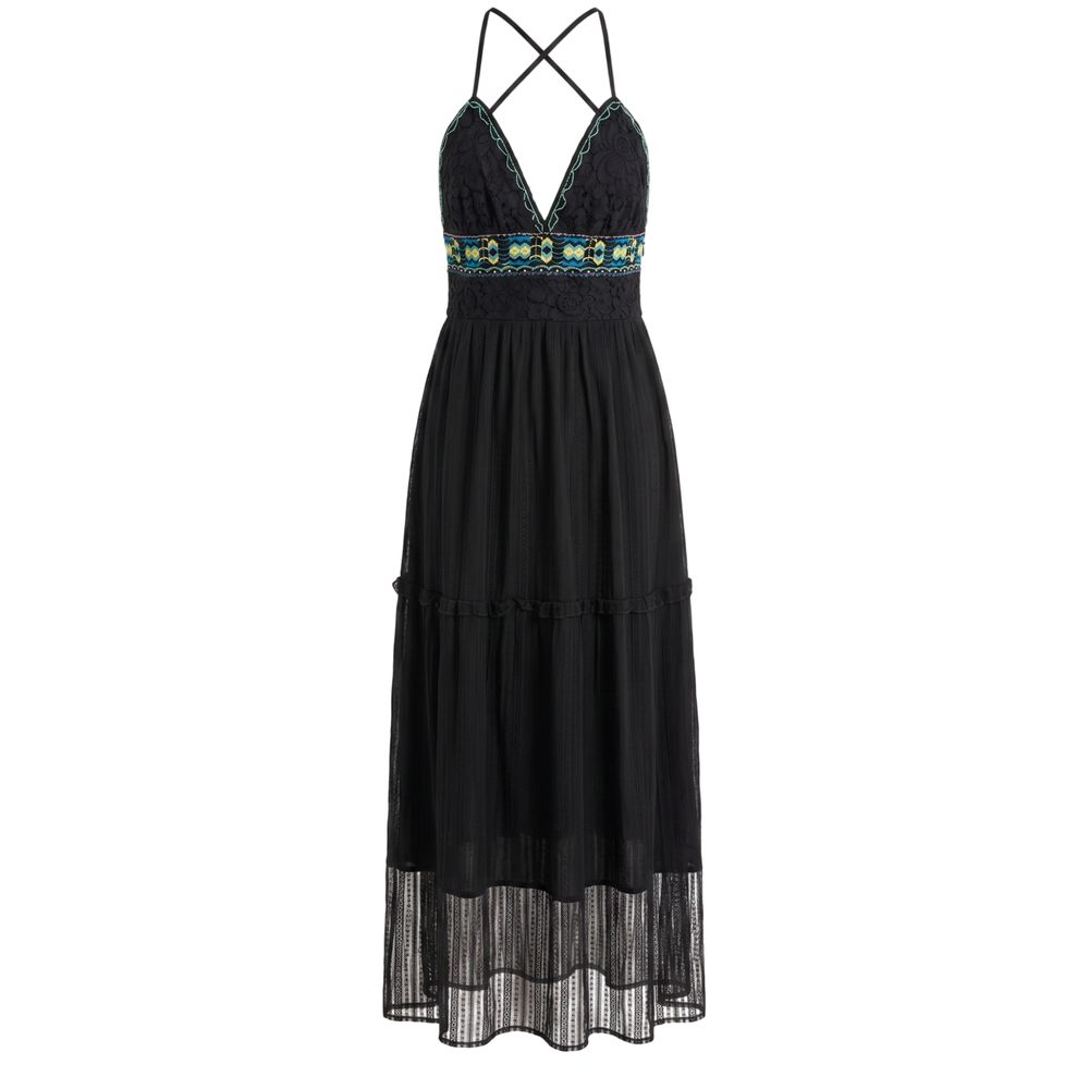 Trussardi Jeans Schwarzes Baumwoll-Freizeitkleid