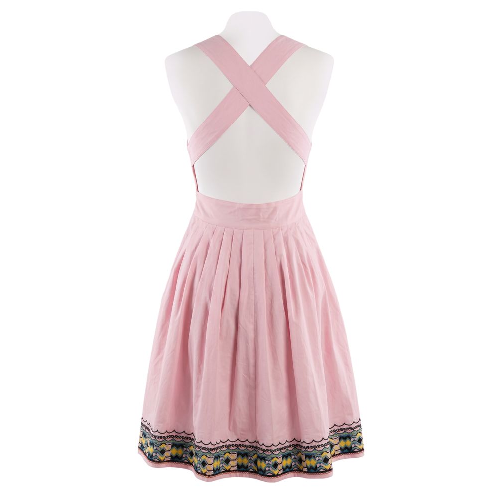 Trussardi Jeans Rosa Baumwollkleid