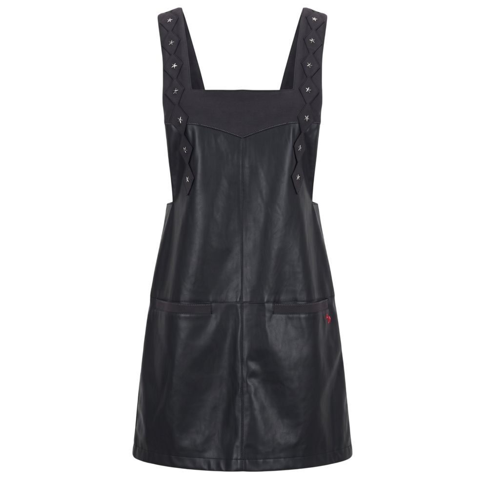 Trussardi Jeans Blaues Damenkleid aus Polyester