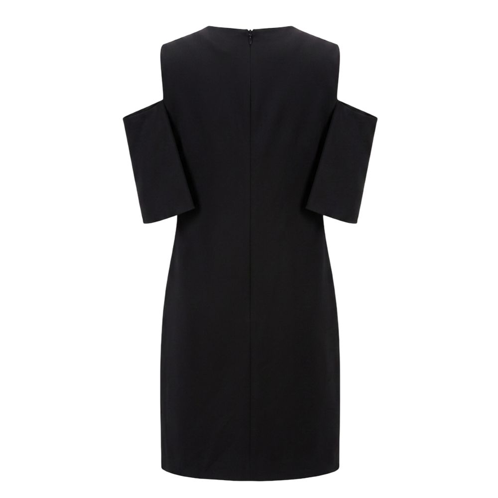 Trussardi Jeans Schwarzes Freizeitkleid aus Polyester