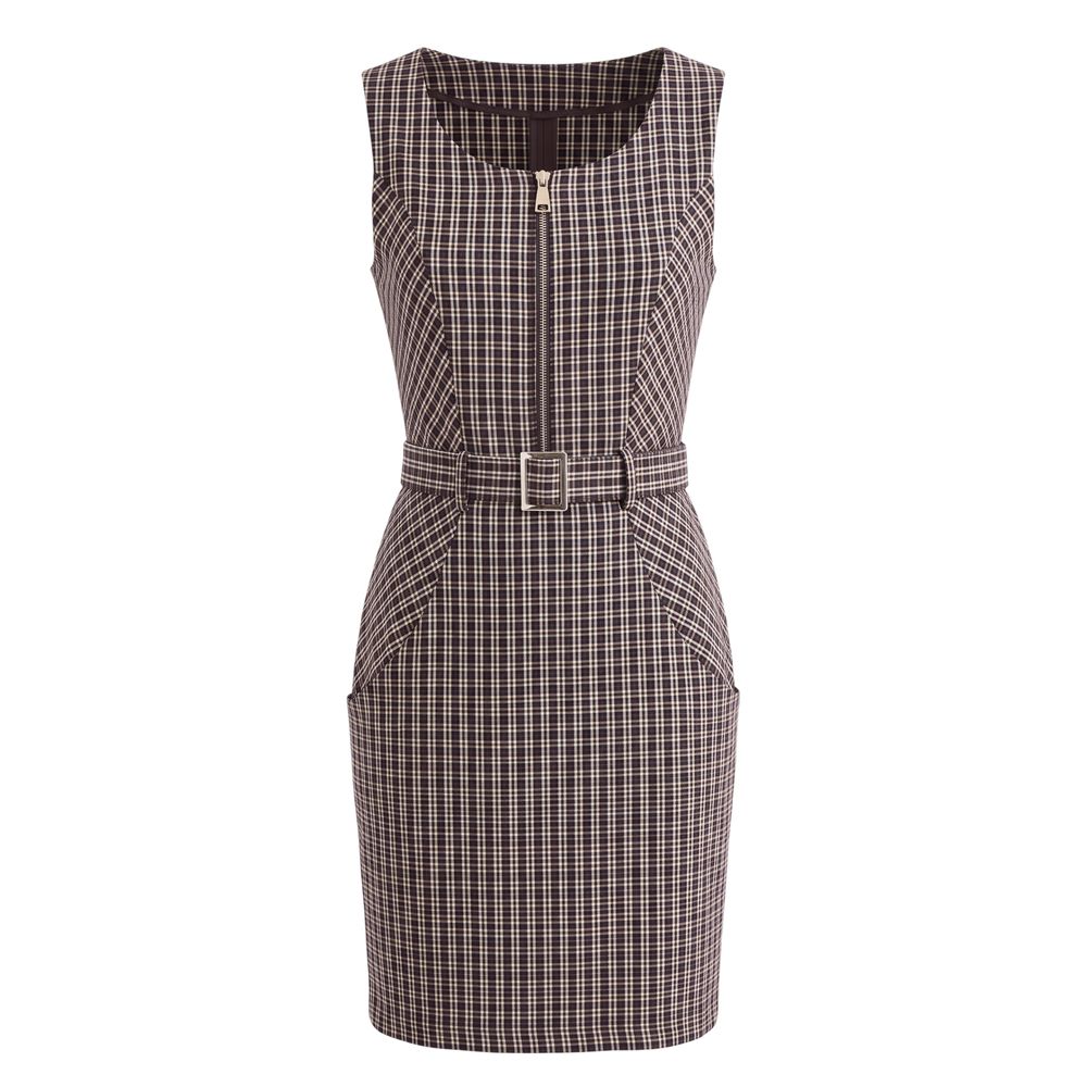 Trussardi Jeans Schwarzes Baumwoll-Freizeitkleid