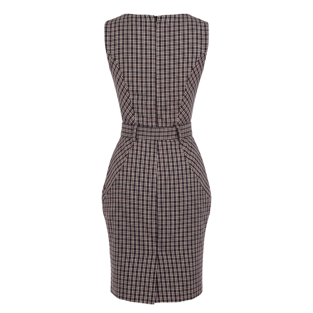 Trussardi Jeans Schwarzes Baumwoll-Freizeitkleid