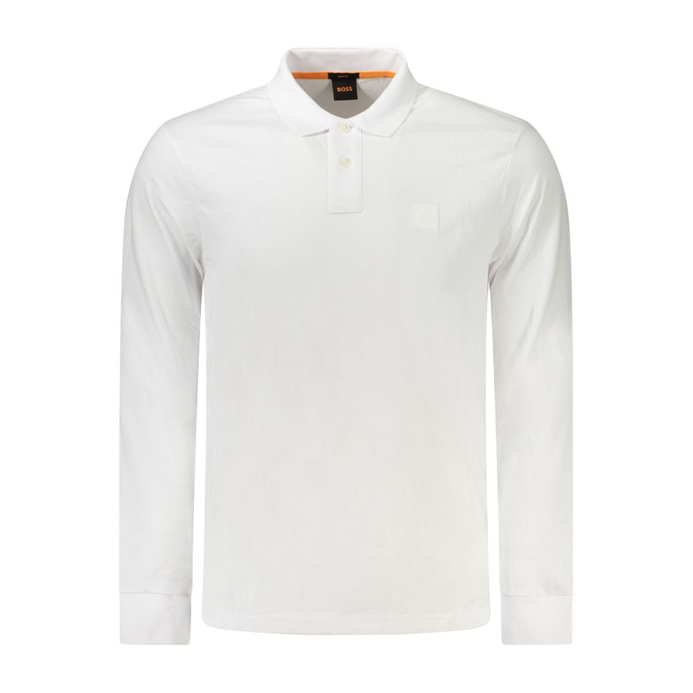 Hugo Boss Bianco Baumwoll-Poloshirt für Herren