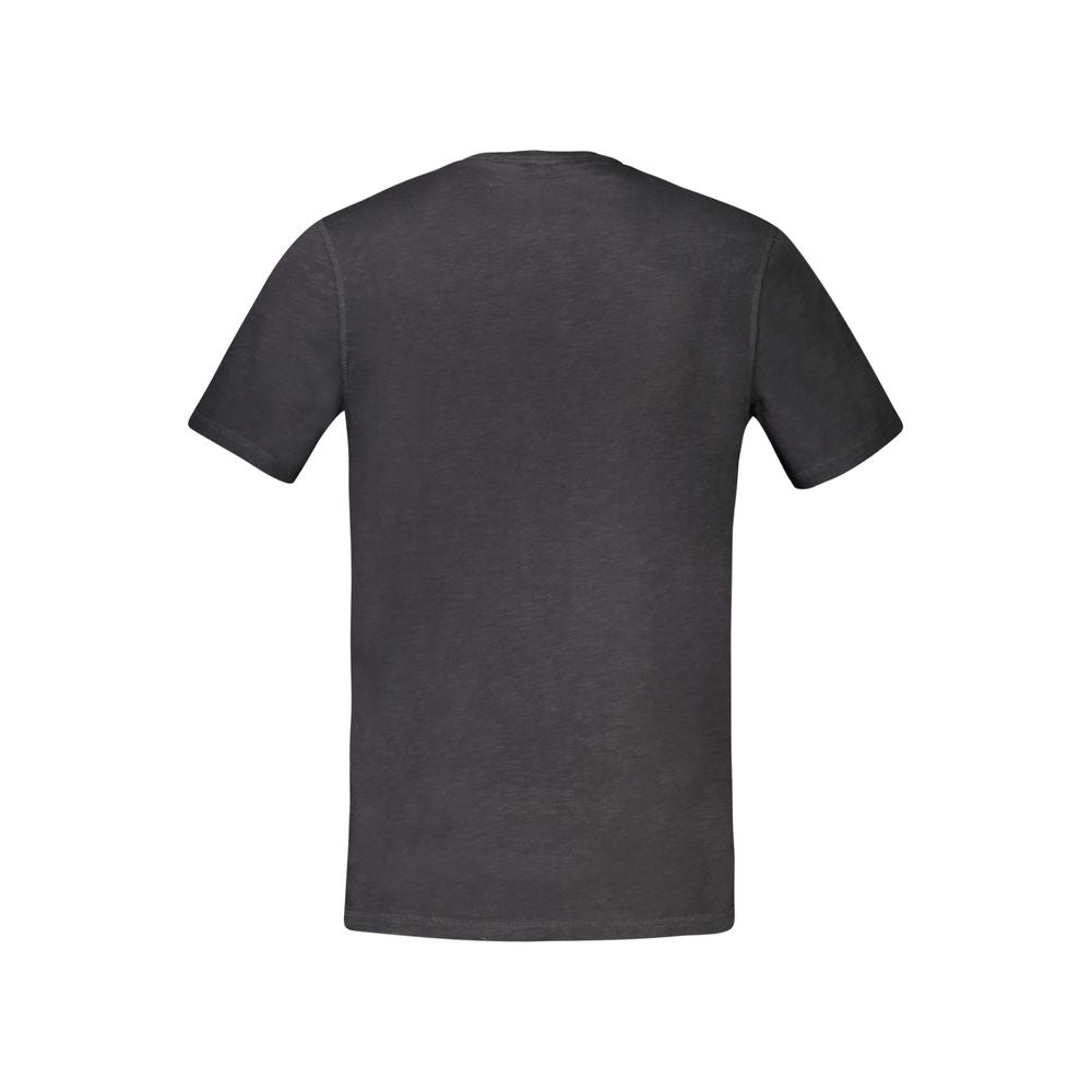 Hugo Boss Schwarzes Baumwoll-T-Shirt für Herren