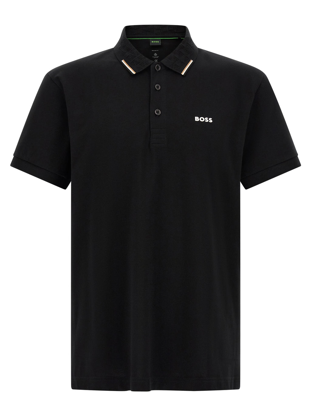 Hugo Boss Schwarzes Baumwoll-Poloshirt