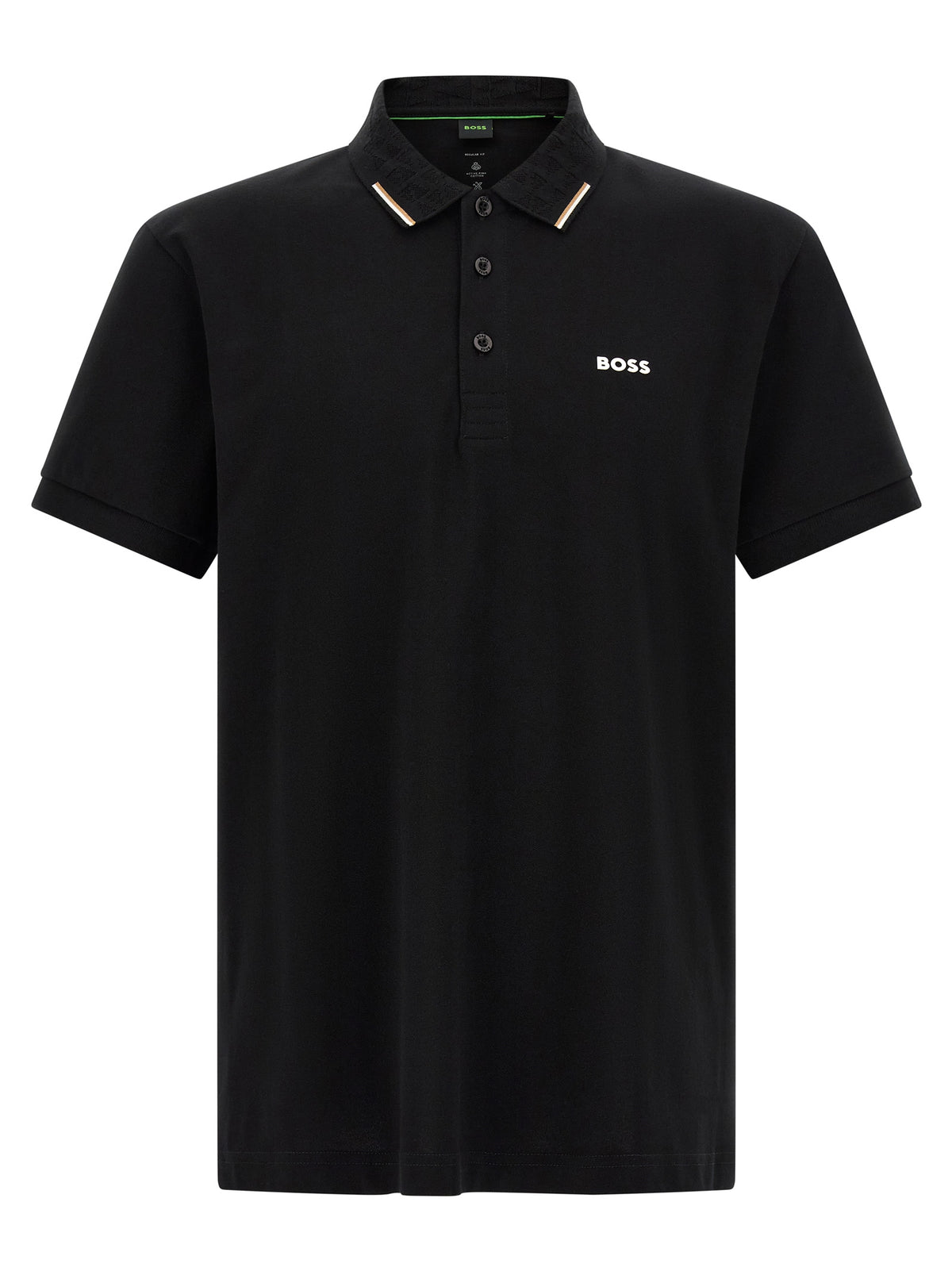 Hugo Boss Schwarzes Baumwoll-Poloshirt