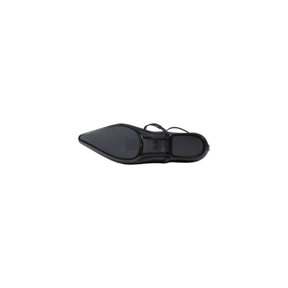 Armani Exchange Schwarze Plateau-Pumps aus Polyester