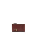 PINKO Bordeaux Kalbsleder Bos Taurus Geldbörse