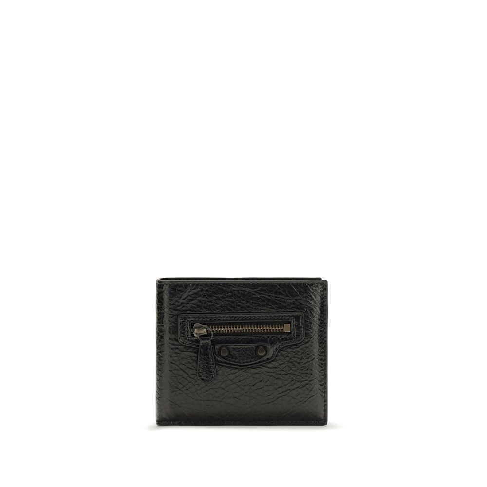 Balenciaga Schwarzes Lamm Ovis Aries Aries Portemonnaie