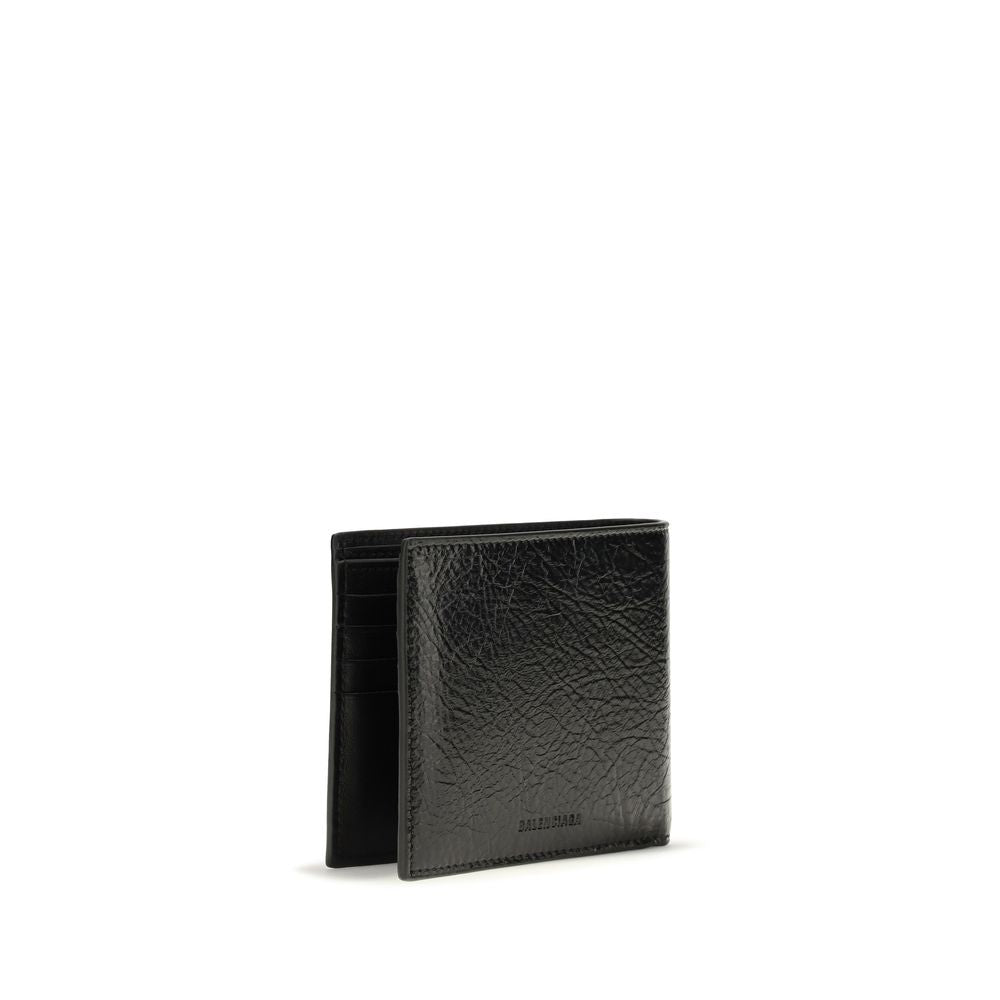 Balenciaga Schwarzes Lamm Ovis Aries Aries Portemonnaie