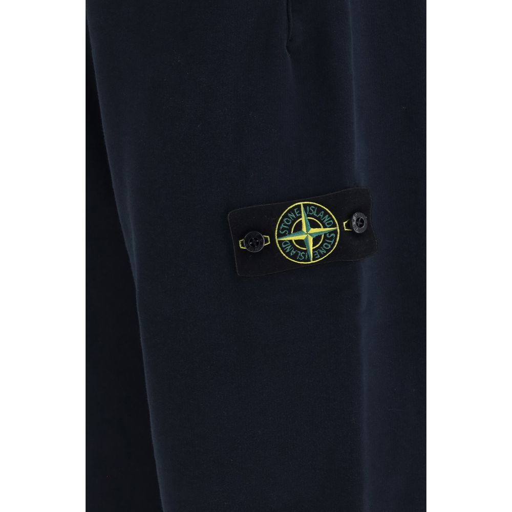 Stone Island Blauer Baumwoll-Sweatshirt